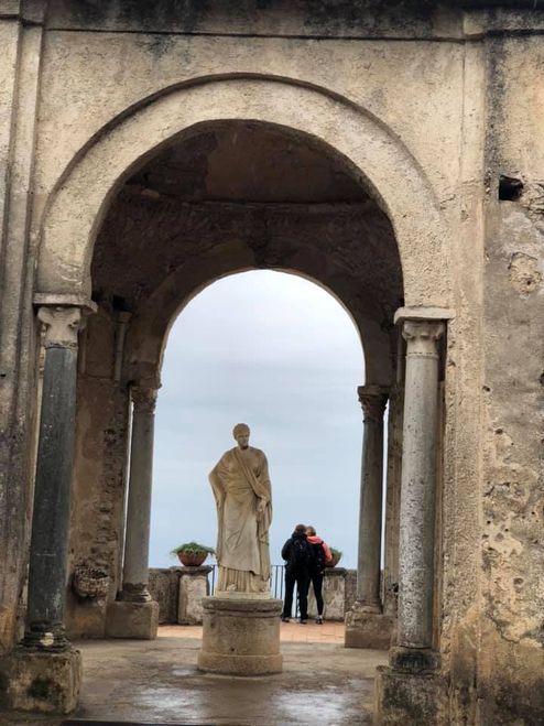 Gammelt bygg i Amalfi